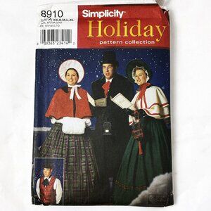 Simplicity Pattern #8910 - Christmas Carol 19th Century Costumes NWT